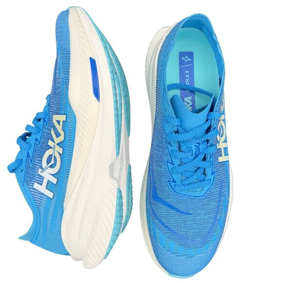 Hoka One One Mach X 2 Men's Size 9.5D 1155119-SYWR Blue Running Sneaker Shoe - Picture 9 of 13